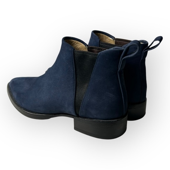 Poppy Barley Navy Suede Chelsea Ankle Boots 6 - Picture 3 of 8